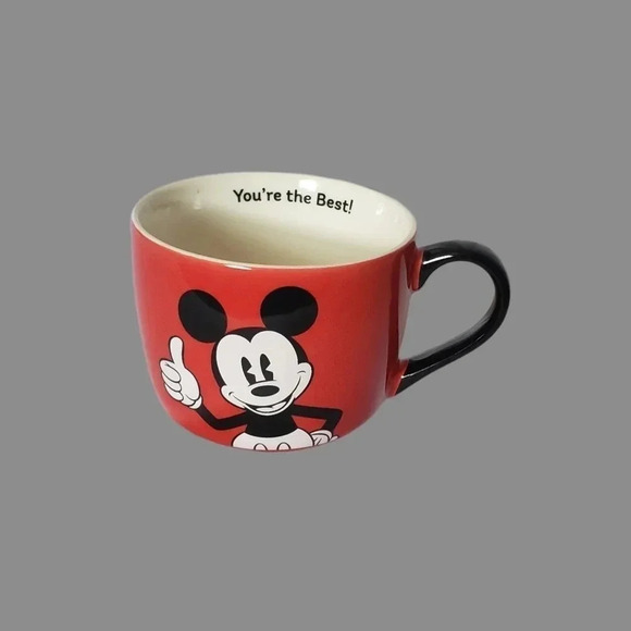 -Disney mickey mouse mug coffee red/wht - Picture 1 of 6
